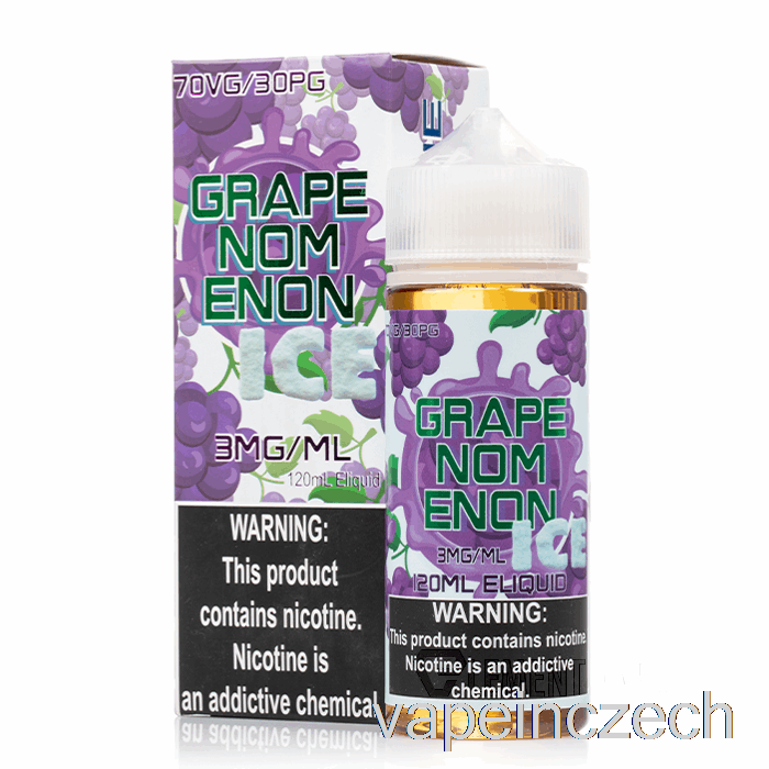 Ledový Grapenomenon - Nomenon E-liquid - 120ml 3mg Vape Bez Nikotinu